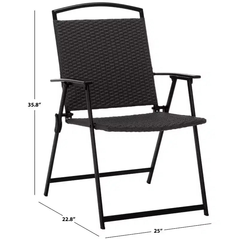 Chaise pliante Dory intérieure/extérieure (ensemble de 2) - PAT6902 - Safavieh