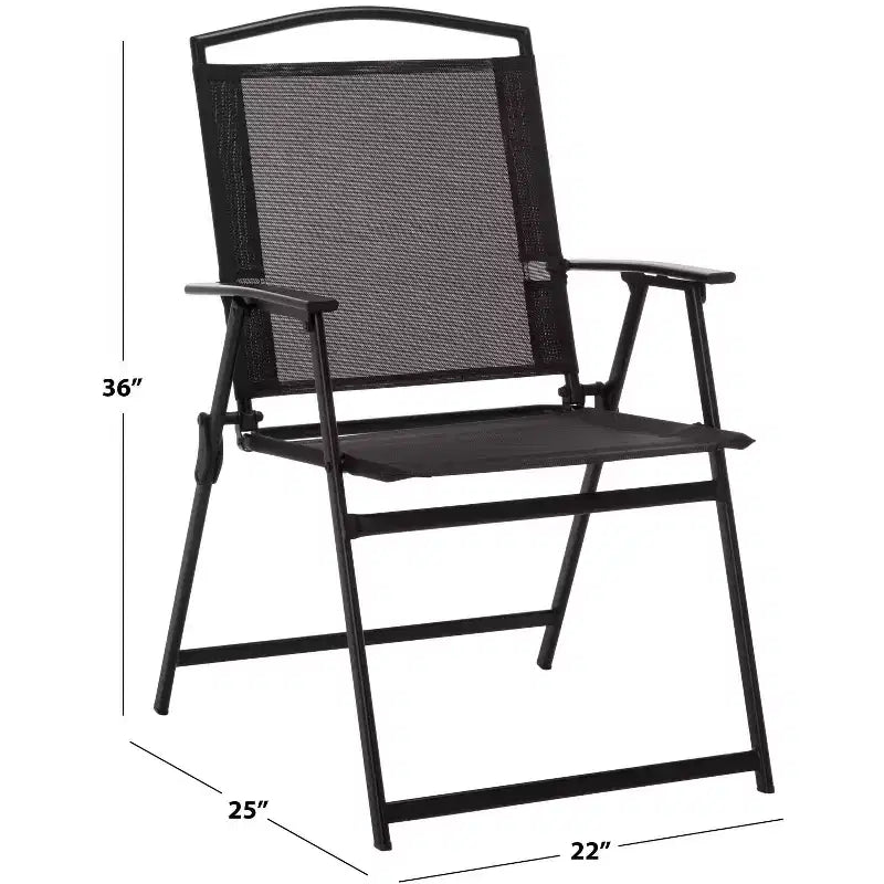 Chaise pliante Alvin intérieure/extérieure (lot de 2) - PAT6900 - Safavieh