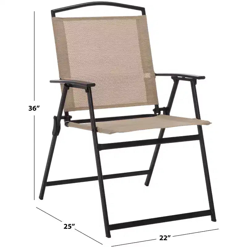 Chaise pliante Alvin intérieure/extérieure (lot de 2) - PAT6900 - Safavieh
