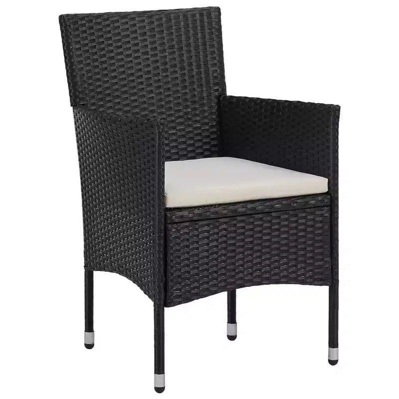 vidaXL Chaises en rotin set de 2 Rotin synthétique et acier