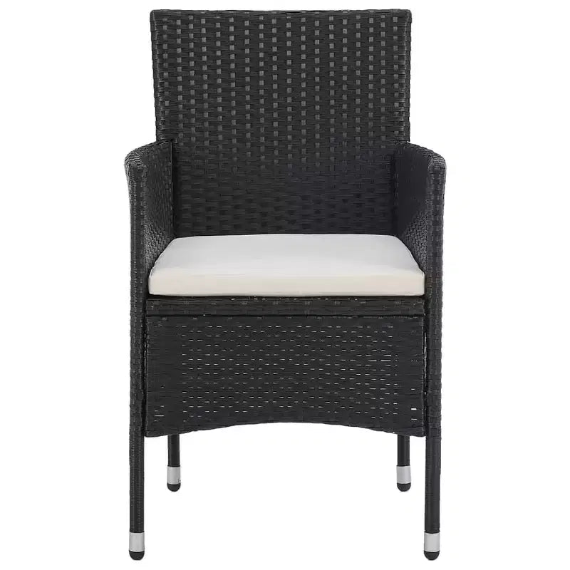 vidaXL Chaises en rotin set de 2 Rotin synthétique et acier