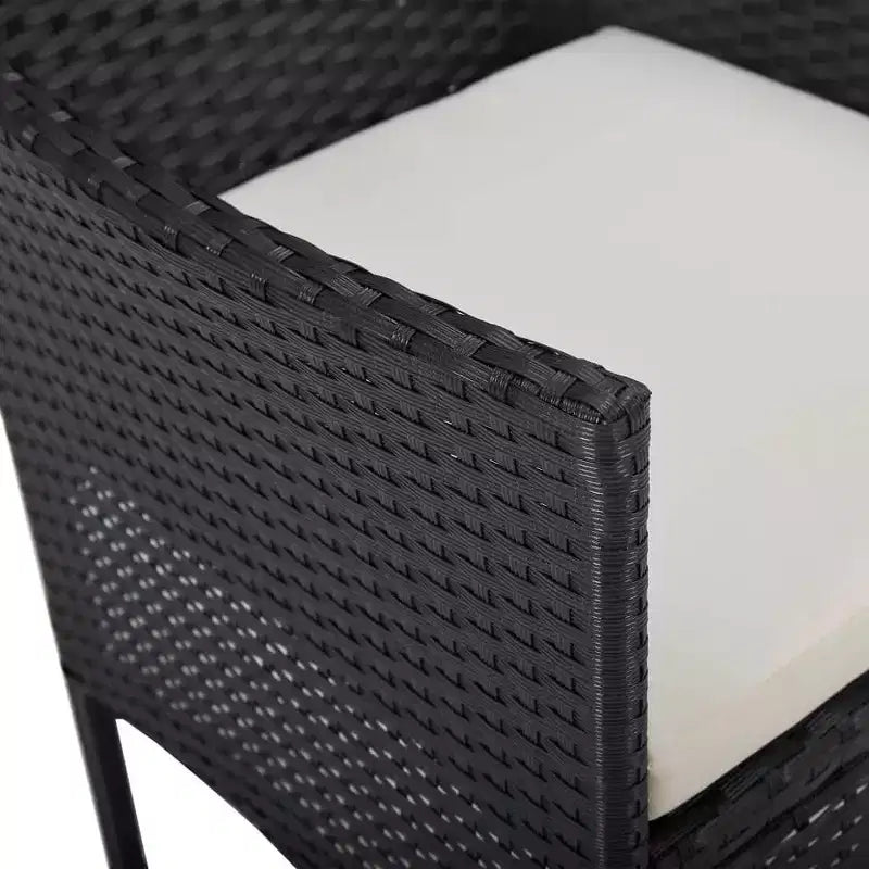 vidaXL Chaises en rotin set de 2 Rotin synthétique et acier