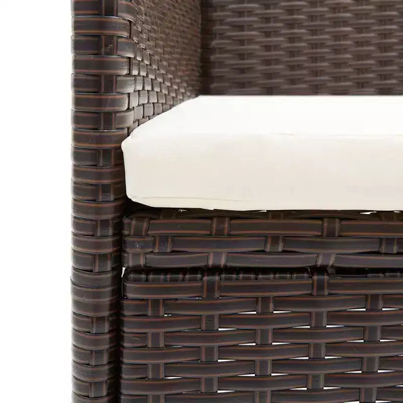 vidaXL Chaises en rotin set de 2 Rotin synthétique et acier