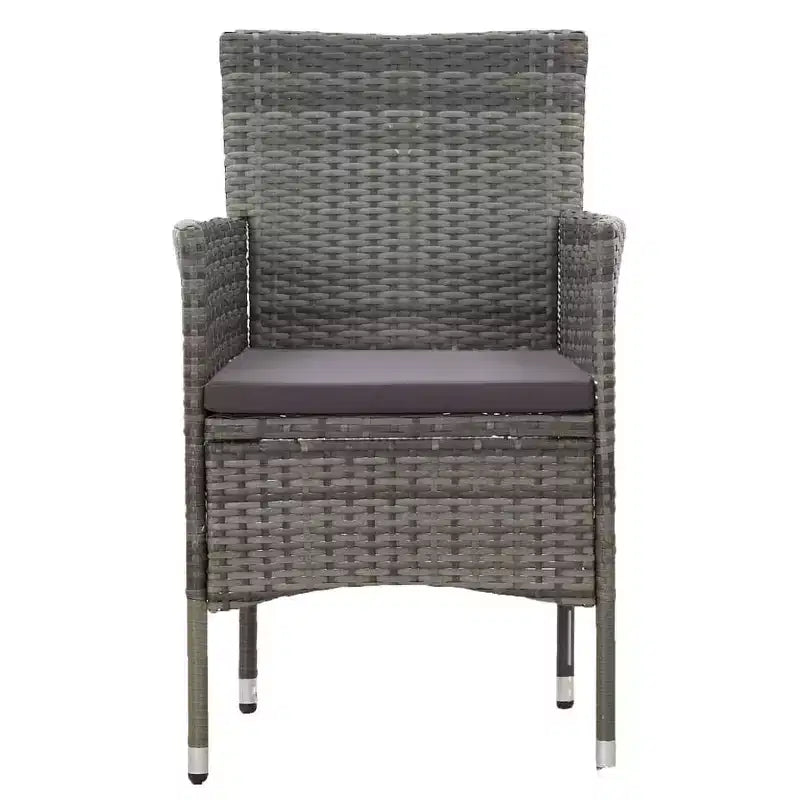 vidaXL Chaises en rotin set de 2 Rotin synthétique et acier