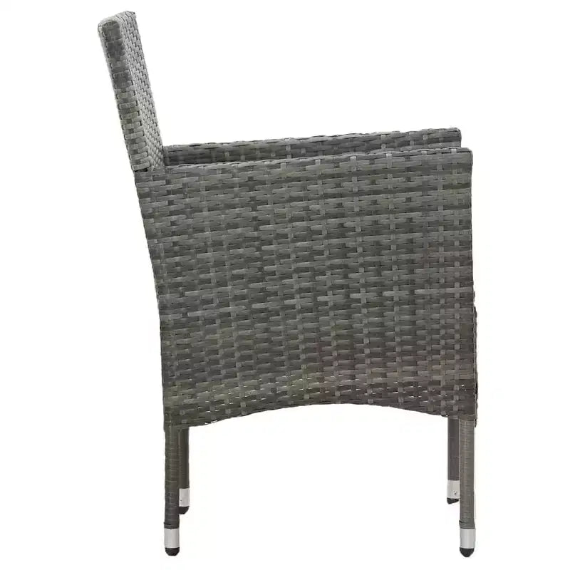 vidaXL Chaises en rotin set de 2 Rotin synthétique et acier