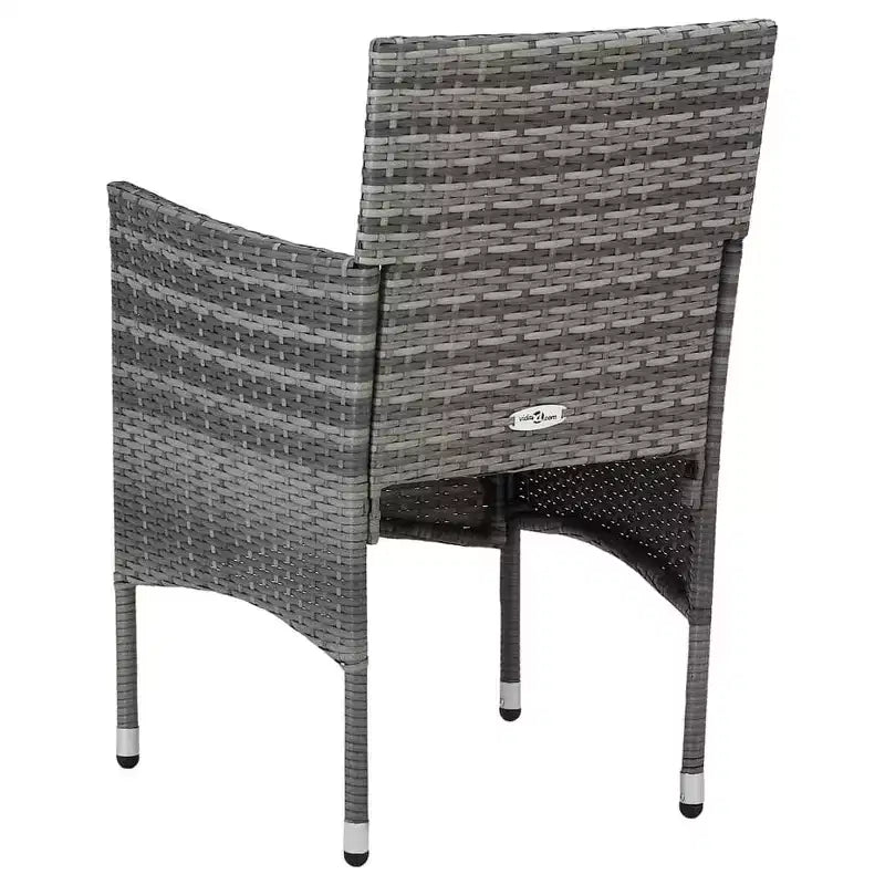 vidaXL Chaises en rotin set de 2 Rotin synthétique et acier