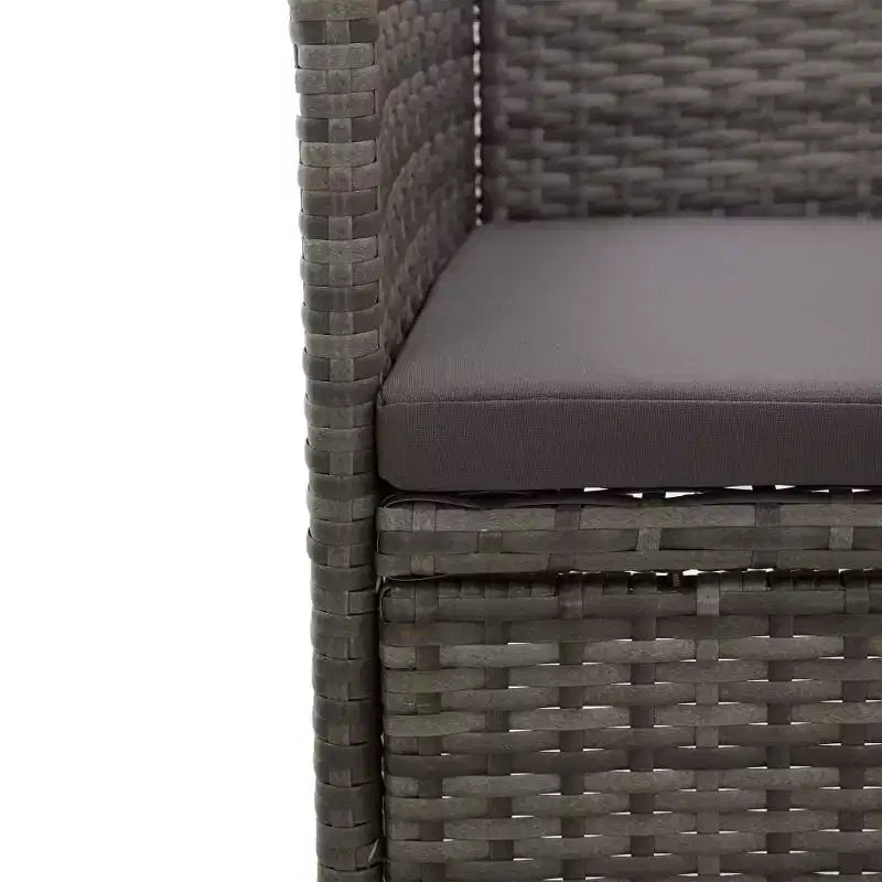 vidaXL Chaises en rotin set de 2 Rotin synthétique et acier