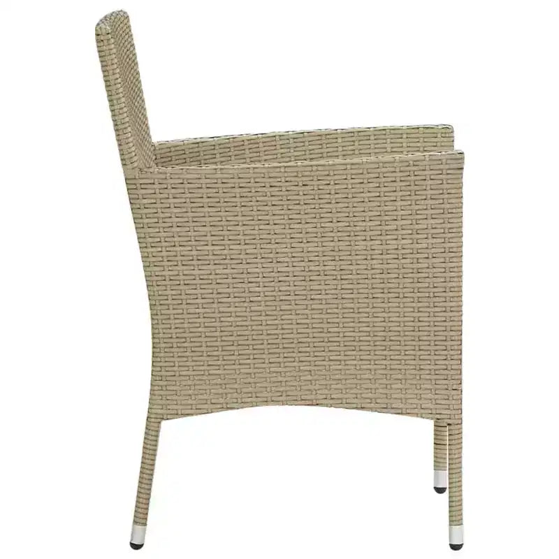 vidaXL Chaises en rotin set de 2 Rotin synthétique et acier