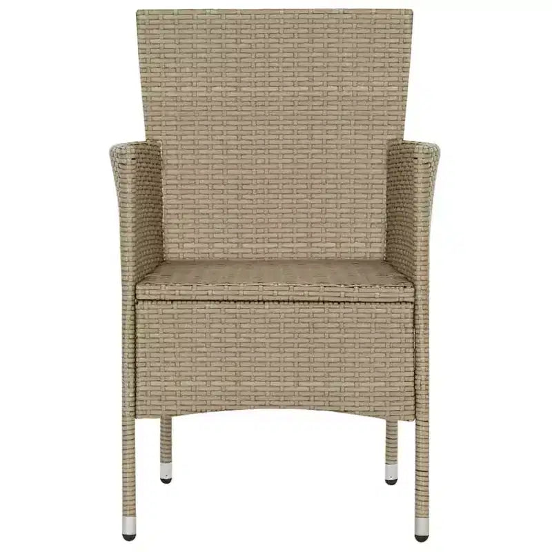 vidaXL Chaises en rotin set de 2 Rotin synthétique et acier