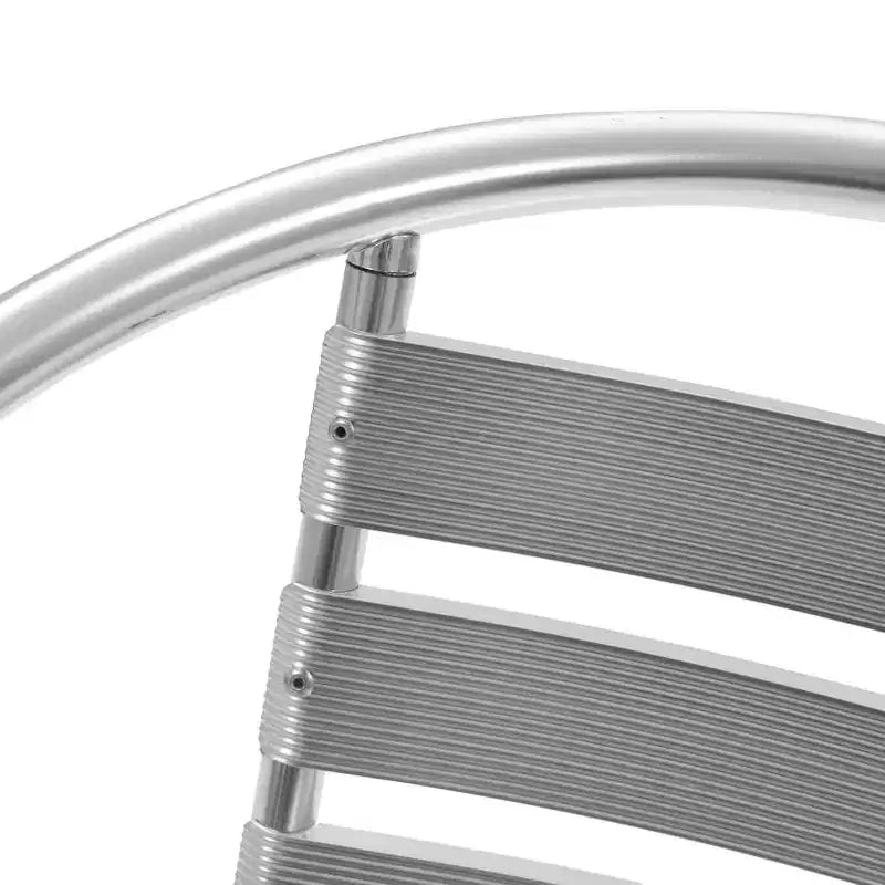 vidaXL Chaises de jardin empilables, chaise d'extérieur à dossier triple latte en aluminium