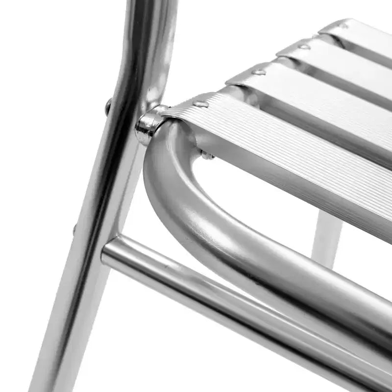 vidaXL Chaises de jardin empilables, chaise d'extérieur à dossier triple latte en aluminium