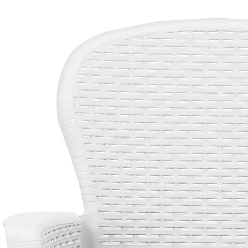 vidaXL Chaises de jardin 2 pcs Chaises de salle à manger individuelles avec coussin Aspect rotin plastique