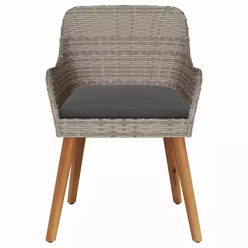 vidaXL Chaises de jardin 2 pcs 62,5 x 55 x 82 cm Résine tressée
