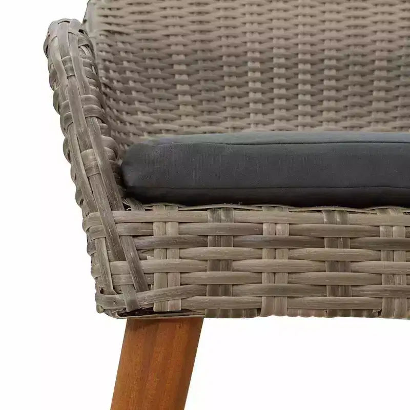 vidaXL Chaises de jardin 2 pcs 62,5 x 55 x 82 cm Résine tressée