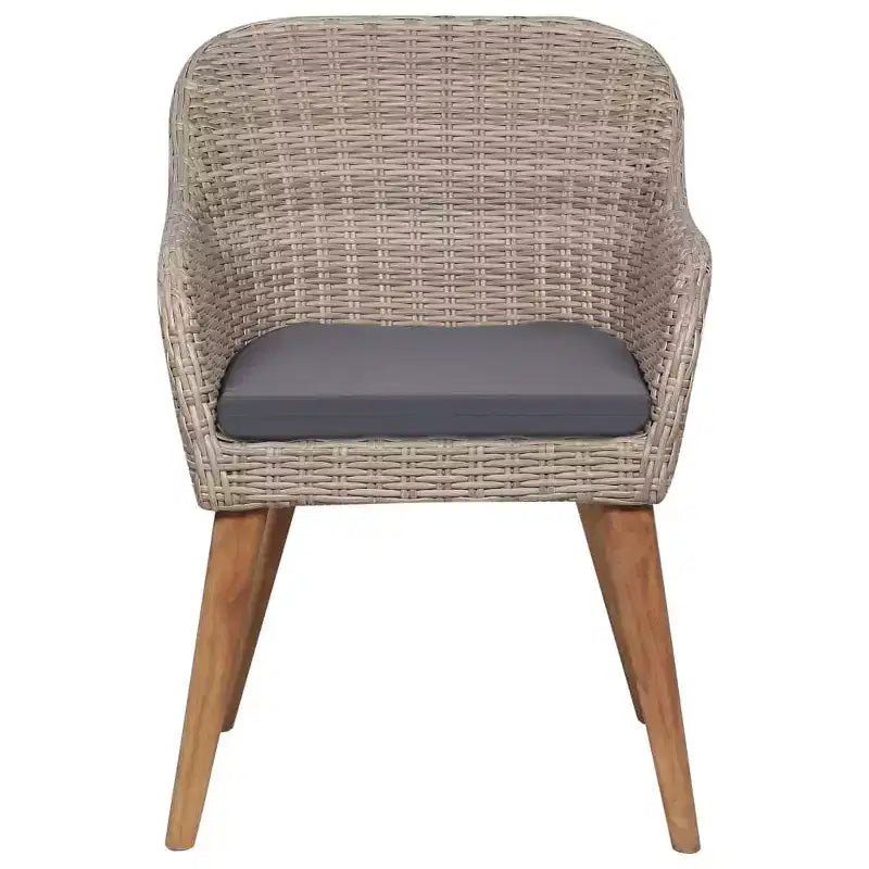 vidaXL Chaises de jardin 2 pcs 62,5 x 55 x 82 cm Résine tressée