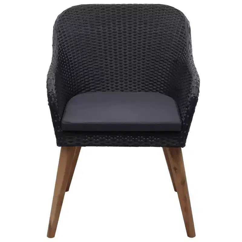 vidaXL Chaises de jardin 2 pcs 62,5 x 55 x 82 cm Résine tressée