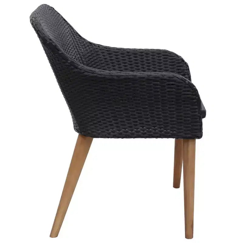 vidaXL Chaises de jardin 2 pcs 62,5 x 55 x 82 cm Résine tressée