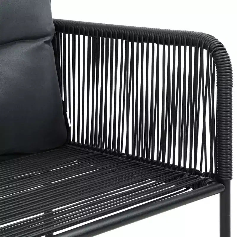 vidaXL Chaises de patio Chaises de salle à manger d'extérieur avec coussins Résine tressée