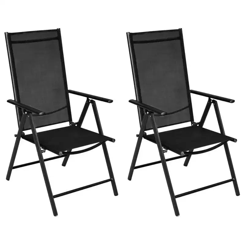 vidaXL Chaises de jardin pliantes en aluminium (lot de 6)