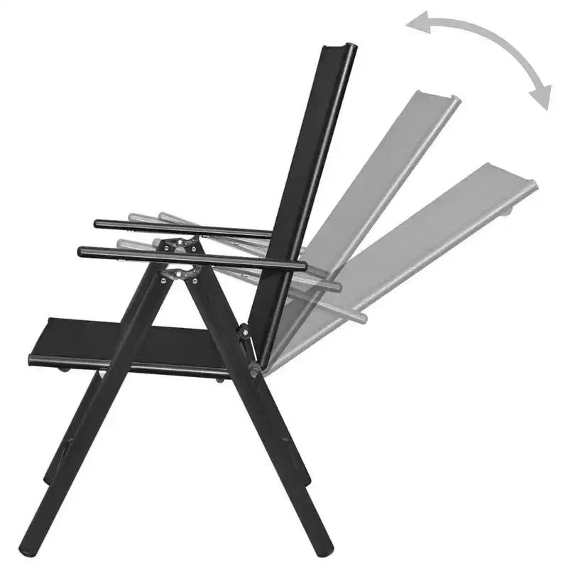 vidaXL Chaises de jardin pliantes en aluminium (lot de 6)