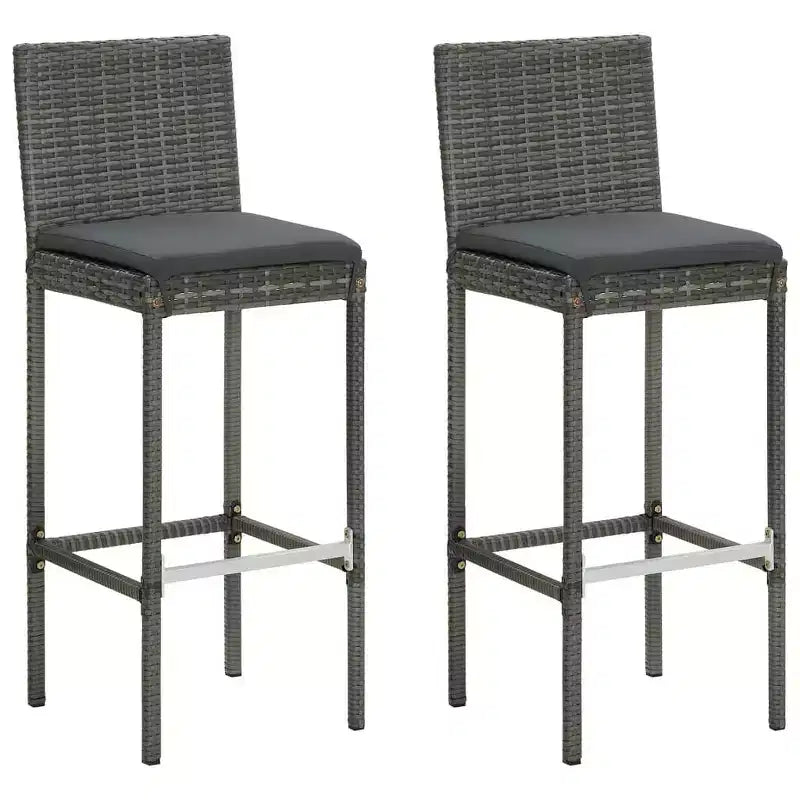 vidaXL Siège de tabouret de bar avec coussins, tabouret d'îlot pour pub, cuisine, polyrotin