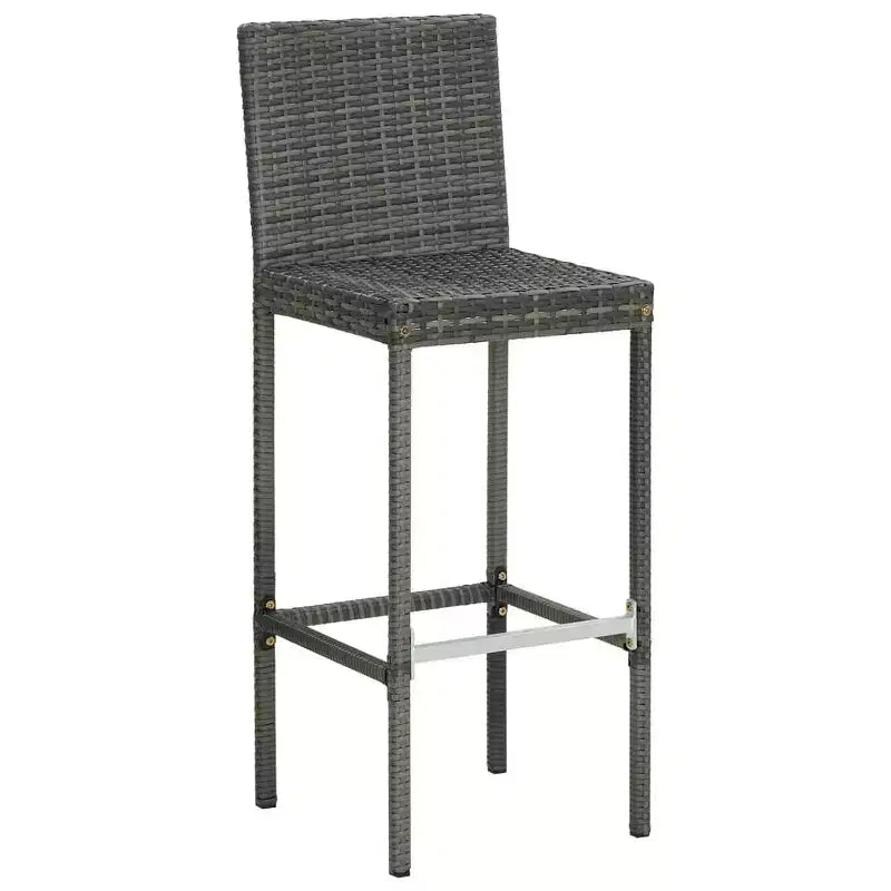 vidaXL Siège de tabouret de bar avec coussins, tabouret d'îlot pour pub, cuisine, polyrotin