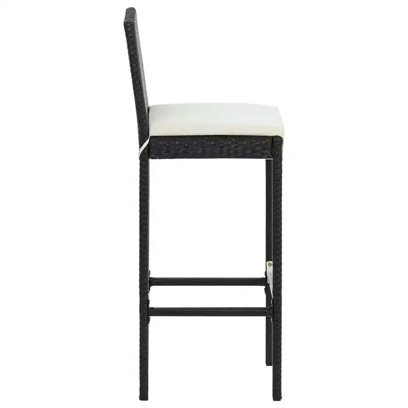 vidaXL Siège de tabouret de bar avec coussins, tabouret d'îlot pour pub, cuisine, polyrotin