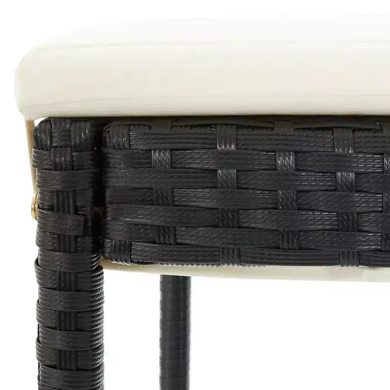vidaXL Siège de tabouret de bar avec coussins, tabouret d'îlot pour pub, cuisine, polyrotin