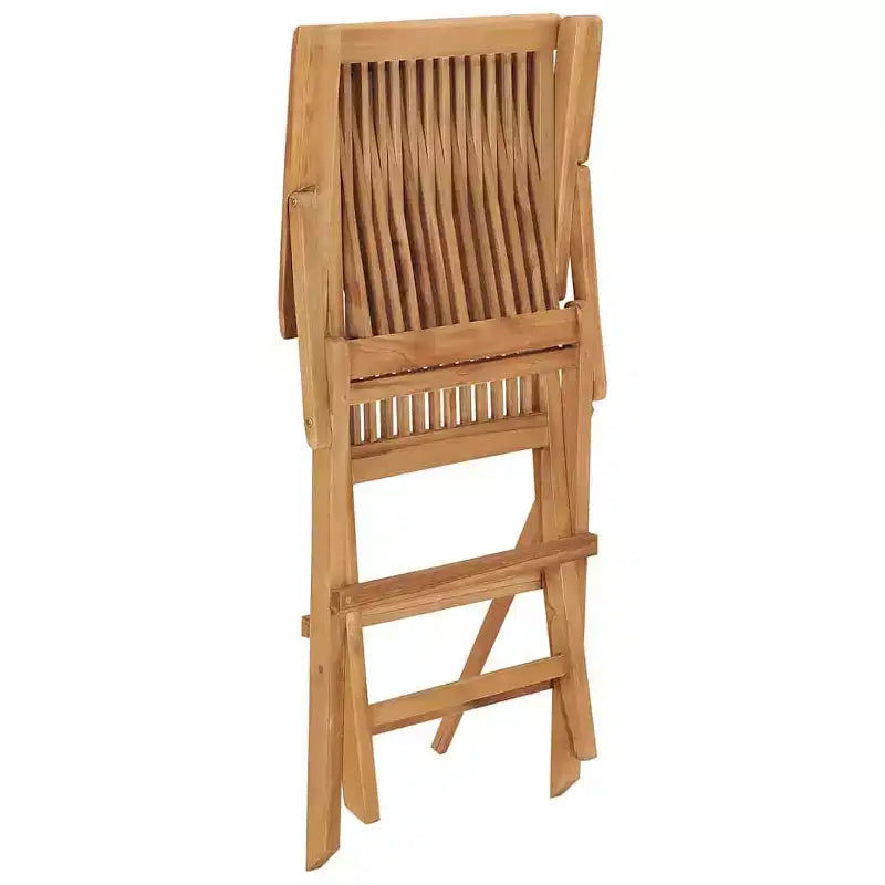 vidaXL Lot de 6 chaises de jardin en teck Bois de teck massif Standard Pliable