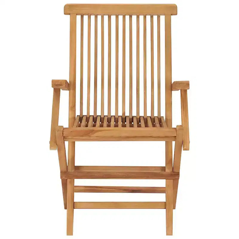 vidaXL Lot de 6 chaises de jardin en teck Bois de teck massif Standard Pliable