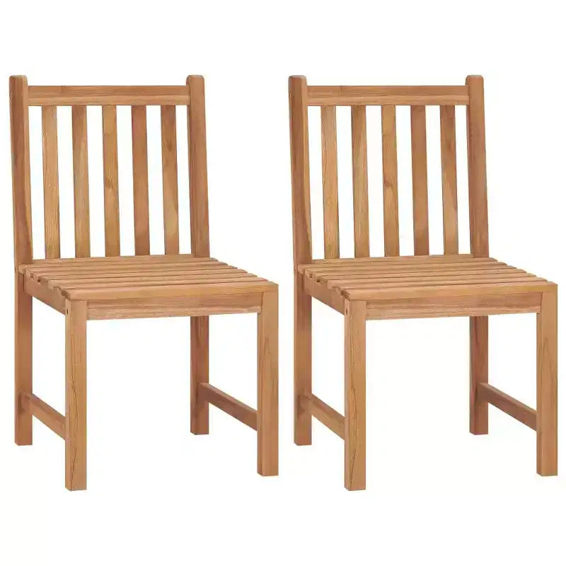 vidaXL Chaises d'extérieur en teck massif