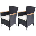 vidaXL Garden Chair Set of 2