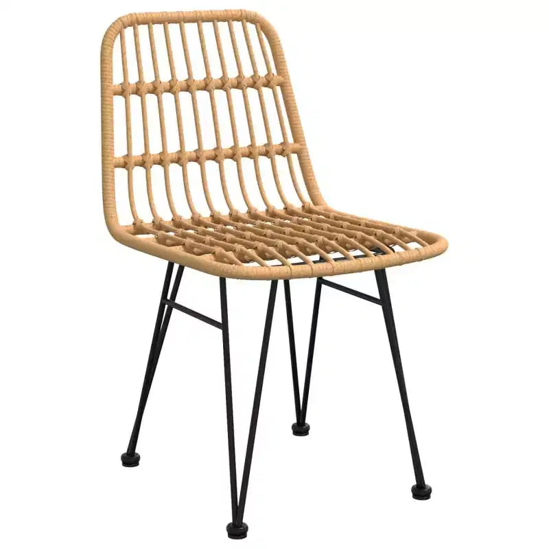 vidaXL Ensemble de chaises de salle à manger d'extérieur en rotin synthétique
