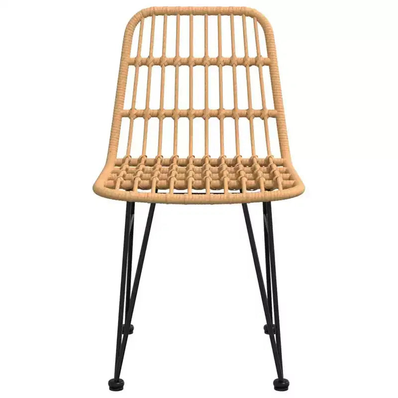 vidaXL Ensemble de chaises de salle à manger d'extérieur en rotin synthétique