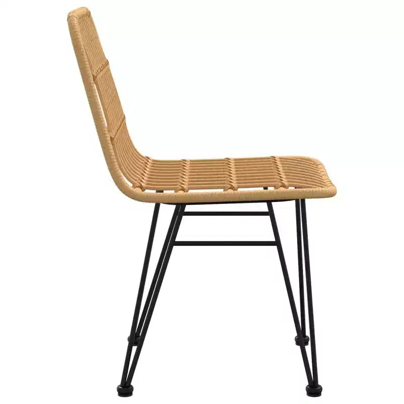 vidaXL Ensemble de chaises de salle à manger d'extérieur en rotin synthétique