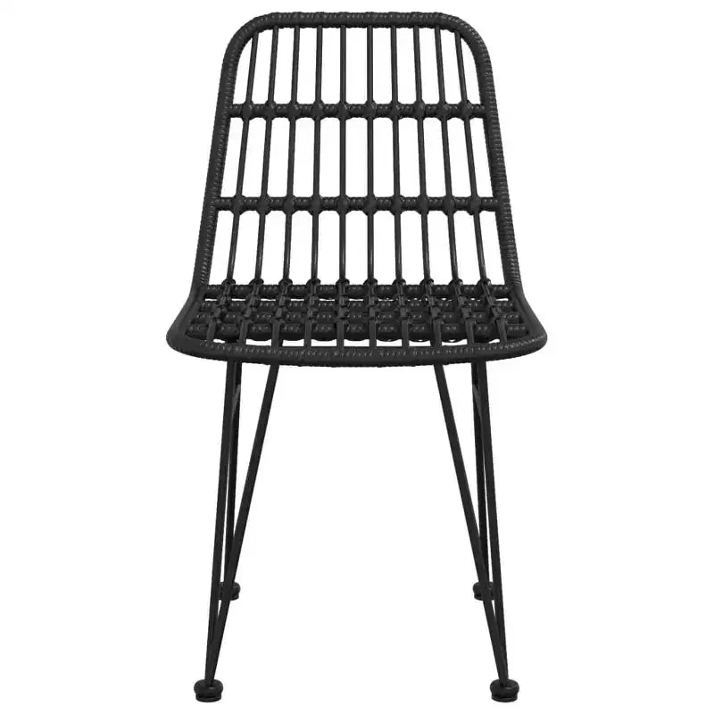 vidaXL Ensemble de chaises de salle à manger d'extérieur en rotin synthétique