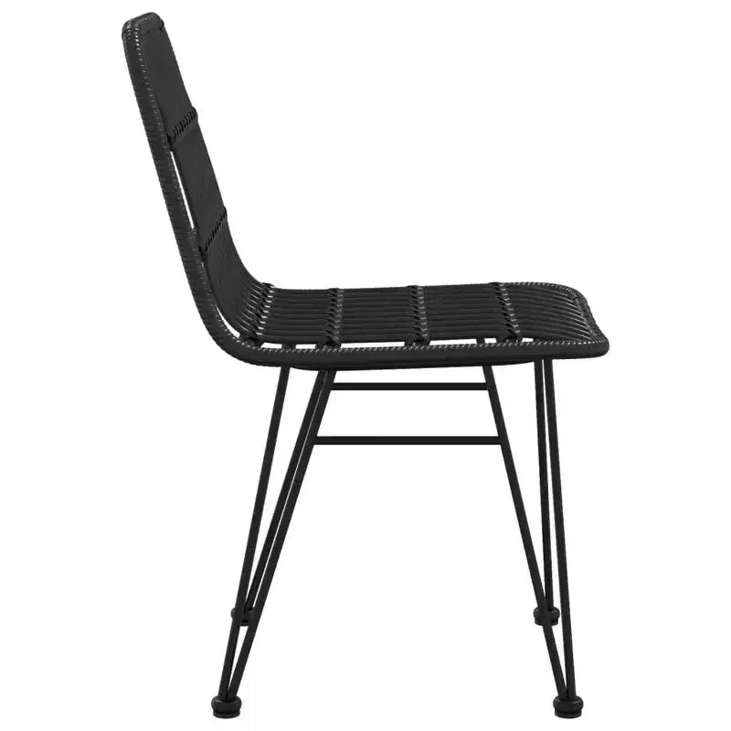 vidaXL Ensemble de chaises de salle à manger d'extérieur en rotin synthétique