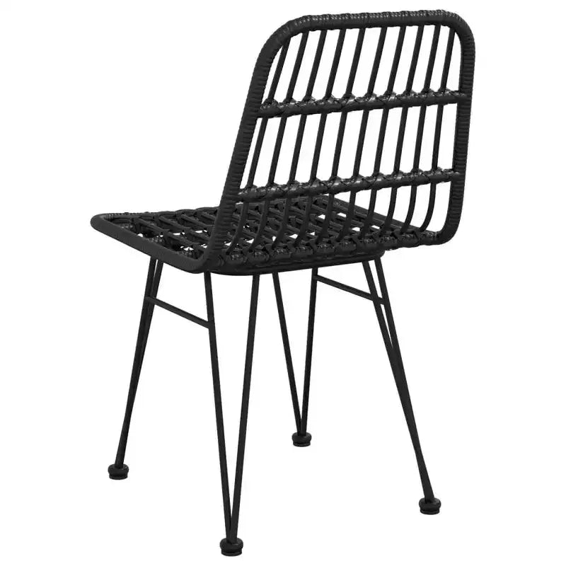 vidaXL Ensemble de chaises de salle à manger d'extérieur en rotin synthétique