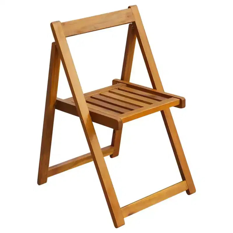 vidaXL Folding Garden Chairs Made from Solid Acacia Wood for Outdoors