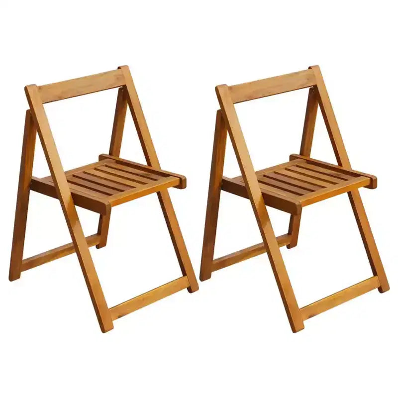 vidaXL Chaises de jardin pliantes en bois d'acacia massif pour l'extérieur
