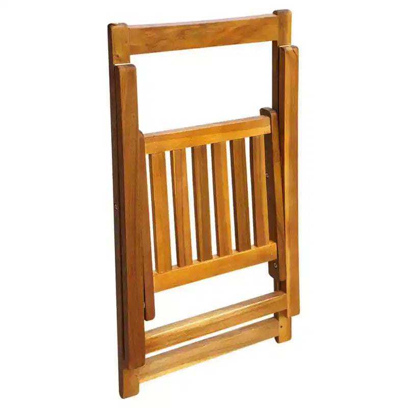 vidaXL Chaises de jardin pliantes en bois d'acacia massif pour l'extérieur