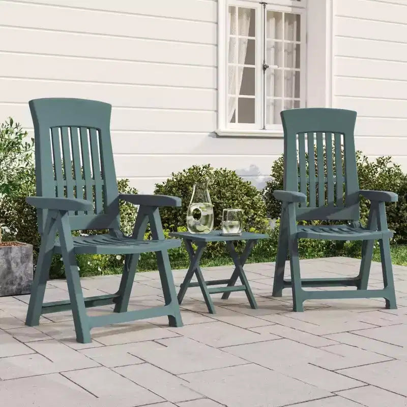 vidaXL Chaises inclinables d'extérieur - Légères et réglables 2 pcs