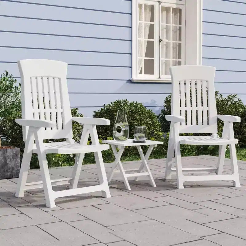 vidaXL Chaises inclinables d'extérieur - Légères et réglables 2 pcs