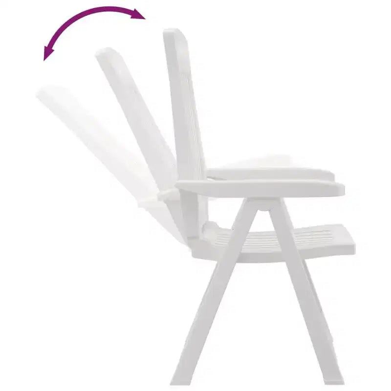 vidaXL Chaises inclinables d'extérieur - Légères et réglables 2 pcs