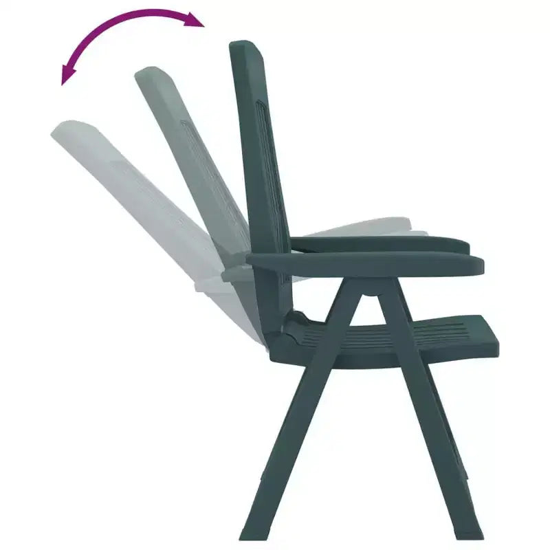 vidaXL Chaises inclinables d'extérieur - Légères et réglables 2 pcs