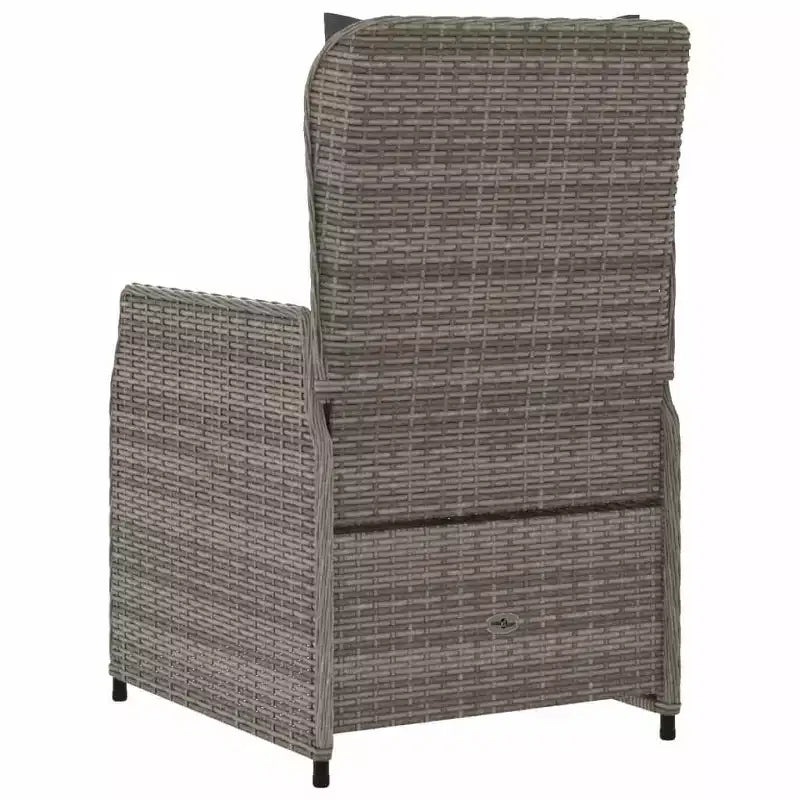 vidaXL Chaise de jardin inclinable en résine tressée Taille standard