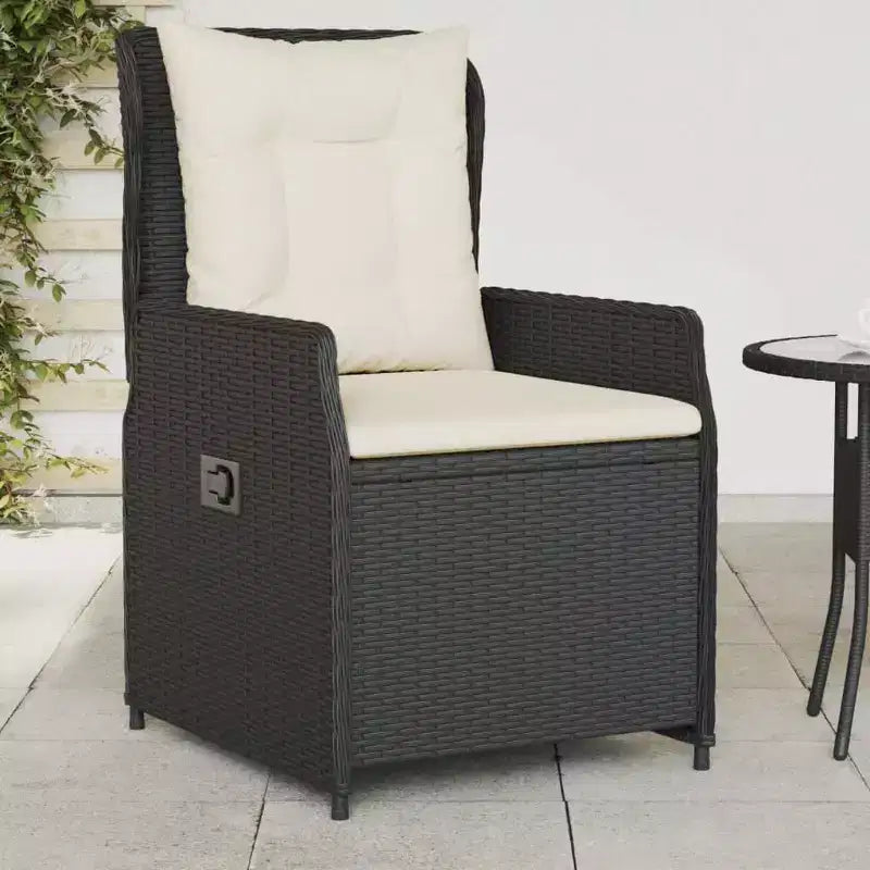 vidaXL Chaise de jardin inclinable en résine tressée Taille standard