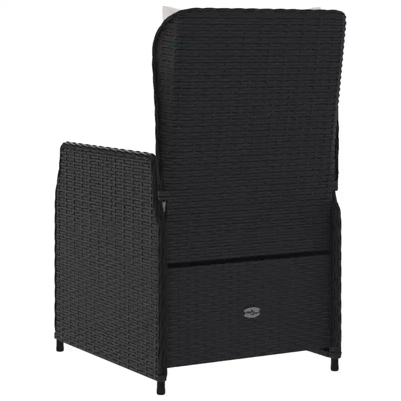 vidaXL Chaise de jardin inclinable en résine tressée Taille standard