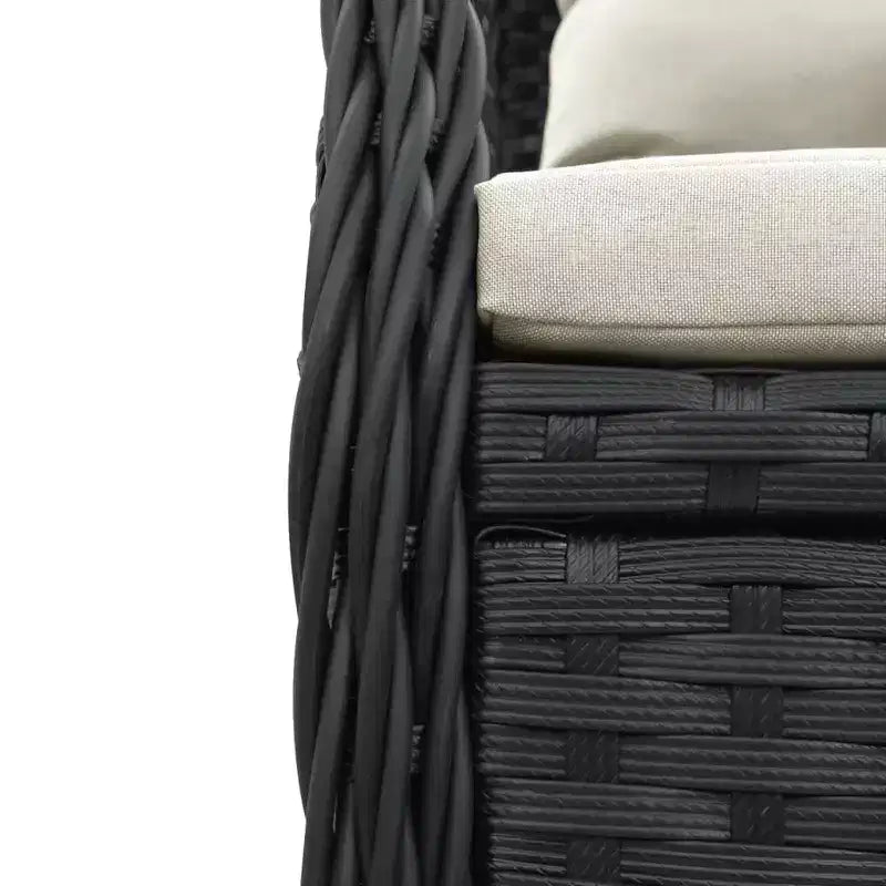vidaXL Chaise de jardin inclinable en résine tressée Taille standard
