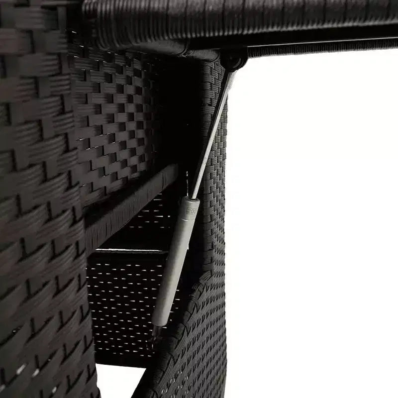 vidaXL Chaise de jardin inclinable en résine tressée et acier thermolaqué Medium